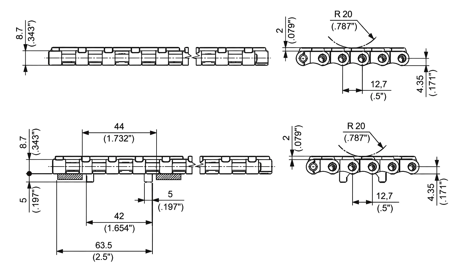 610-FT Technical Specification Table